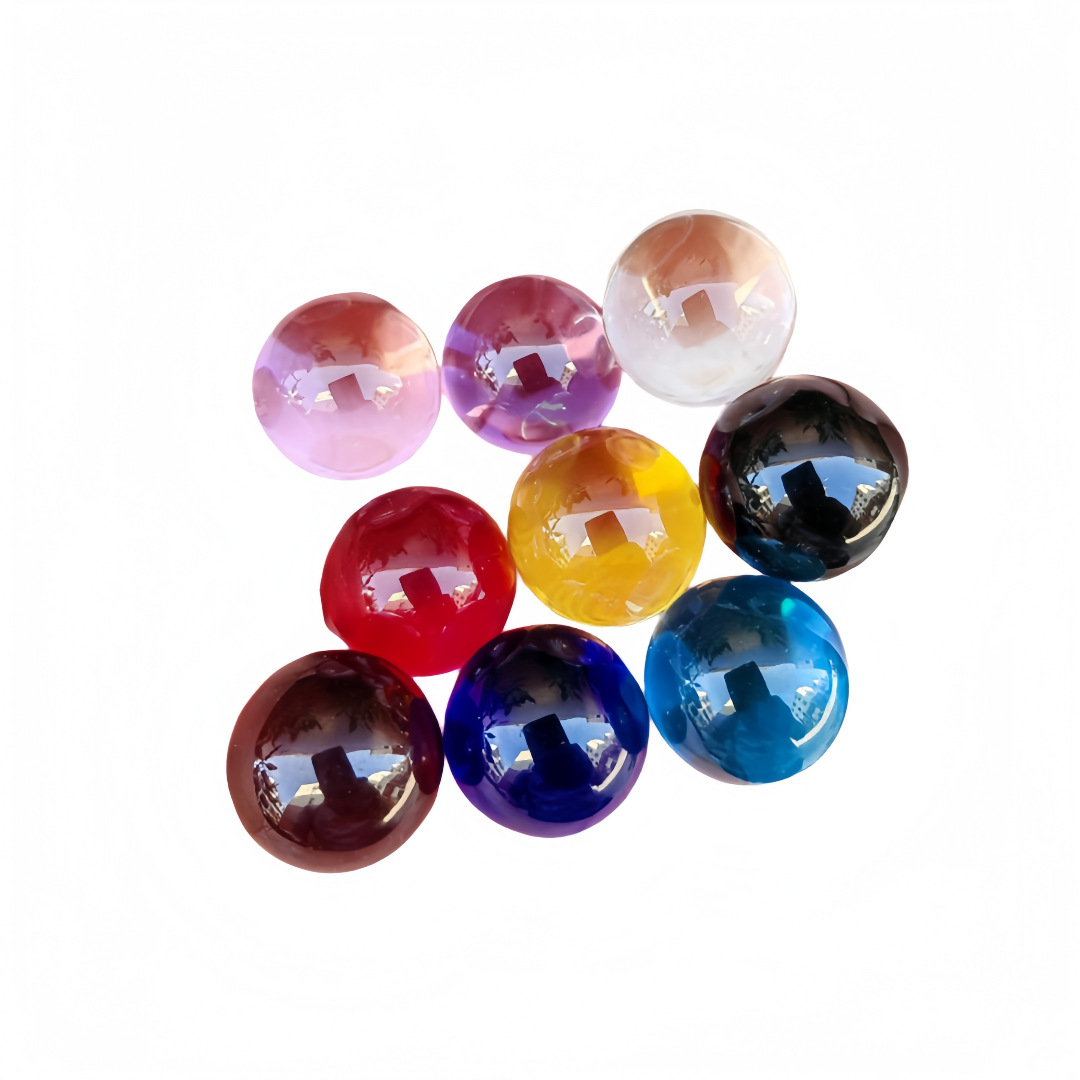 Fabricante de bolas de luz de colores transparentes en stock, bolas de cristal, decoración artística, artesanías, bolas de vidrio al por mayor image 6