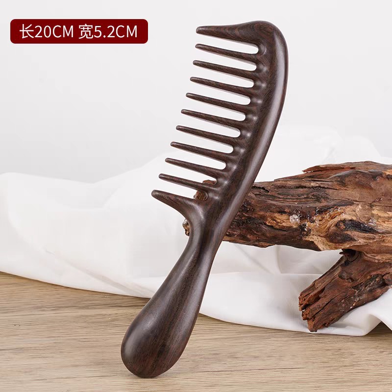 (Cross-border trading), (Wholesale), non-slip harmless massager ebony, for hair care, no hair damage, (Physicals) 4
