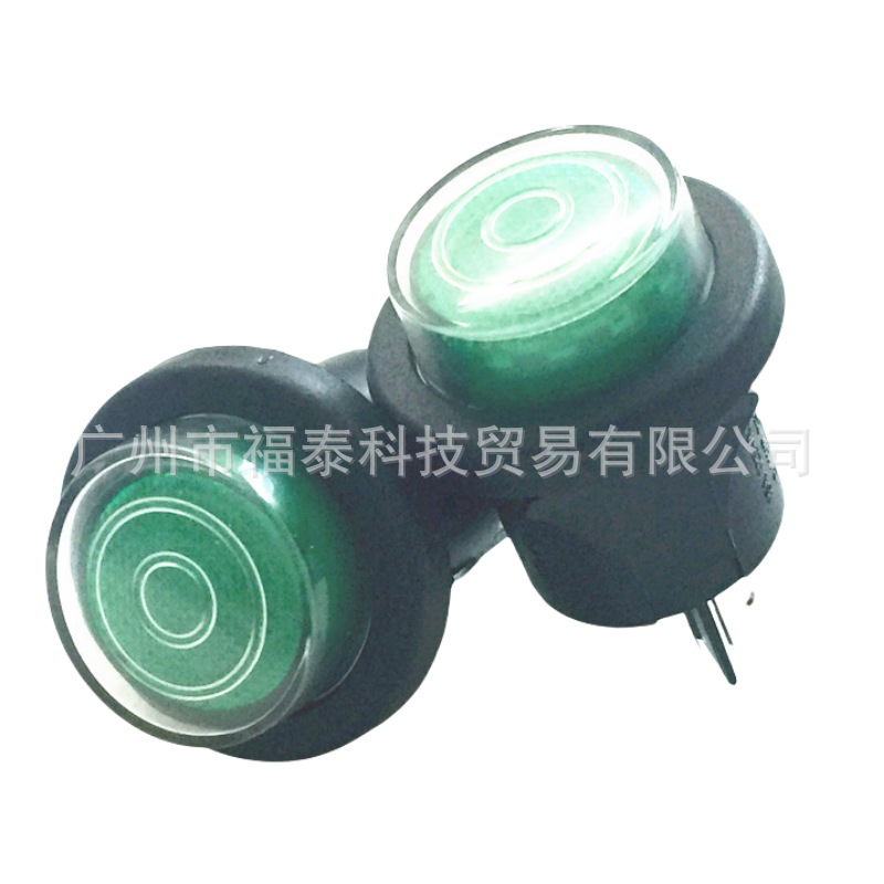 供应RLEIL防水圆形开关绿灯 按钮防水开关 带锁防水开关 带灯防水