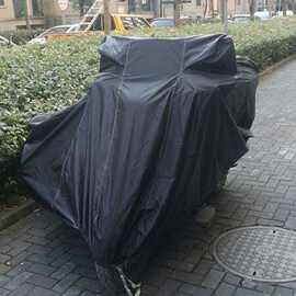 适用鑫源400侉子边三轮带边斗摩托车 衣车罩罩套防晒防尘加厚车衣