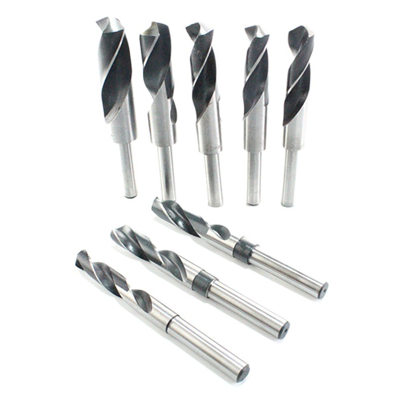 8-pieza taladro de giro blanco y negro con mango igual taladro blanco 1/2 mango pequeño taladro 14mm-25mm triángulo mango taladro caja de madera