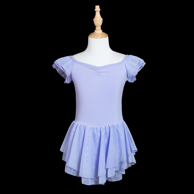 Danza china, danza corporal, práctica, falda de ballet de una pieza para niñas, escuela de arte, ropa de baile, niños, mujeres, verano, manga corta