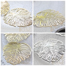DIY��Ʒ��ͭ���50*44mm Ҷ ��Ҷ �ο� ����Ƭ ����(4082C)