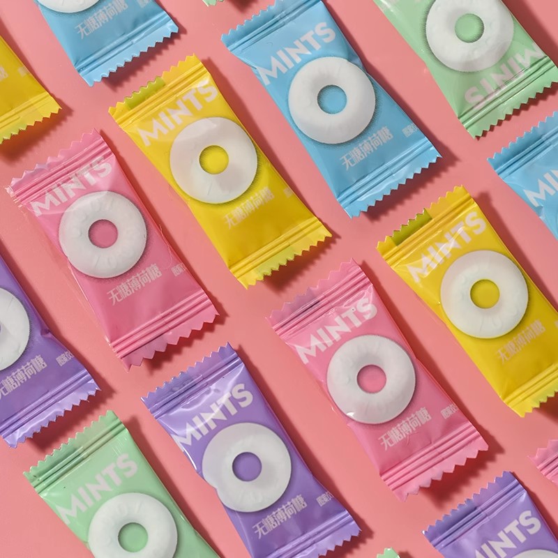 (2.5kg Bulk) Old-Fashioned Sugar-Free Mints Strong Fresh Breath Internet Celebrity Circle Candy Hot Pot Hotel Restaurant