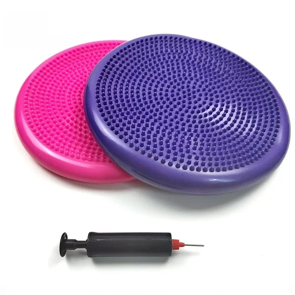 Yoga Balance Mat pvc Multi-color Explosion-proof Inflatable Cushion Foot Step Thickened Flat Mat Soft Step Trainer Massage Mat
