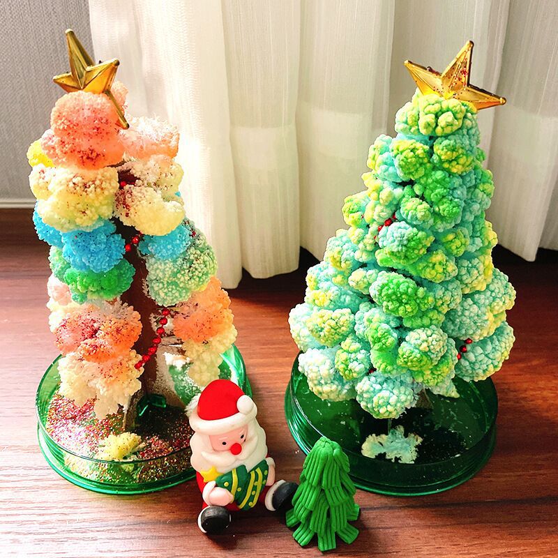 Paper Tree Blooms Christmas Tree Magical Watering Growing Creative Magic Crystal Tree Children's Toy Christmas Gift