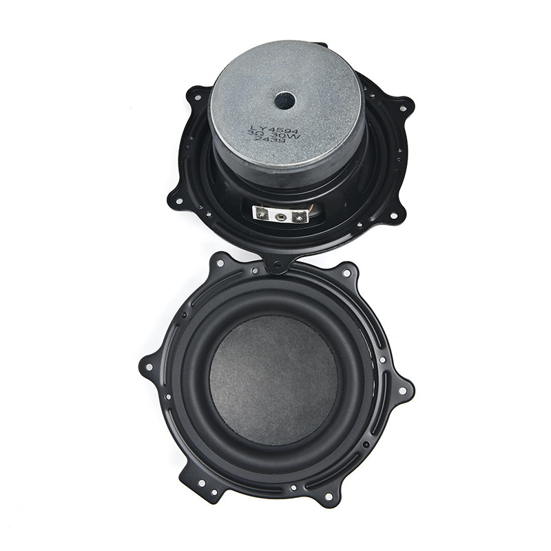 4インチ円形六角反折辺焼き黒25芯3欧30ワットゴム辺外磁気重低音bluetoothスピーカースピーカー|undefined