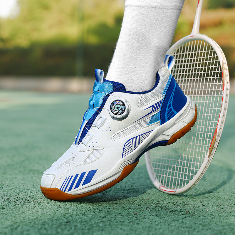 Children's Badminton Shoes, Sports Shoes, Professional Tendon Soles, Non-Slip Training, Lightweight Double Swivel Buckles, High-Quality Sports Shoes