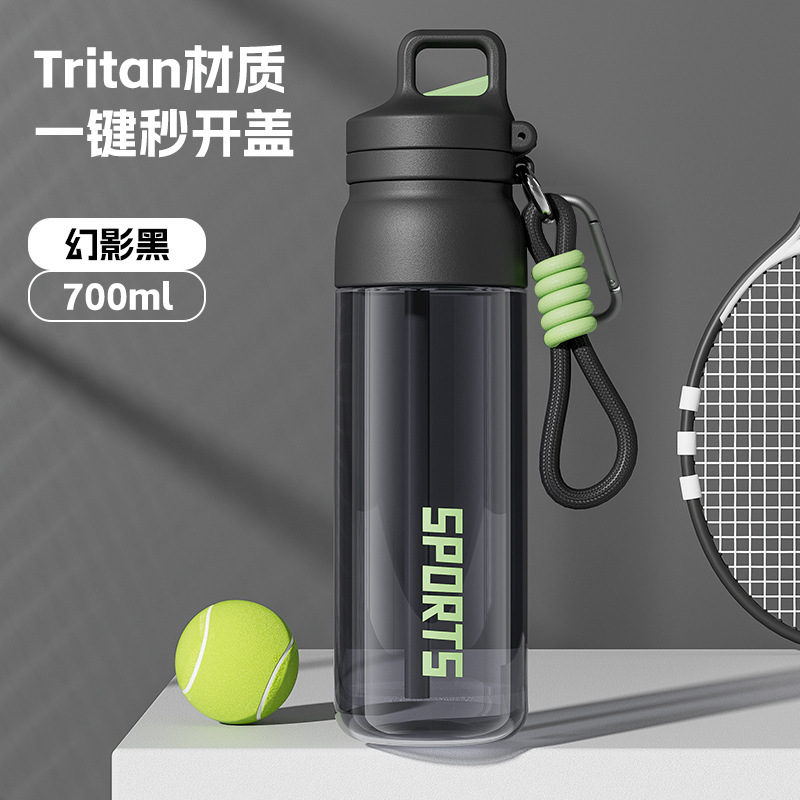 Tritan スポーツウォーターカップ 2025 新しい男性と女性の大容量ストローカップケトル学生ポータブル落下防止|undefined