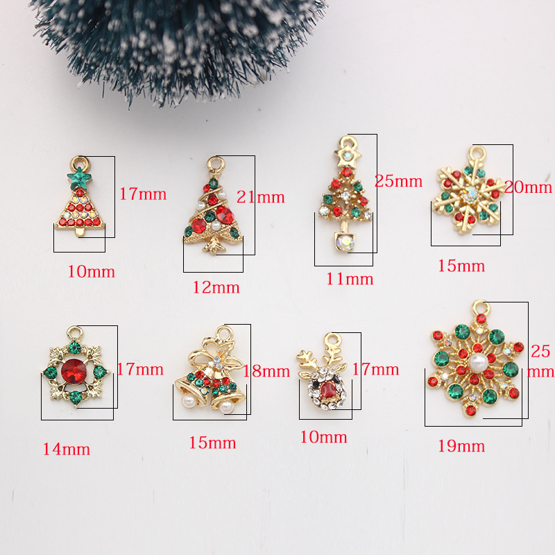 80g Weight Rhinestones Inlay Material 1 Piece Alloy Rhinestones Snowflake