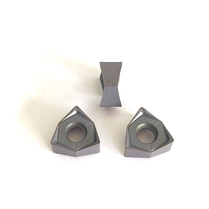 90度双面六角平面铣刀片WNMU080608刀片代替APMT1604快进给铣刀片