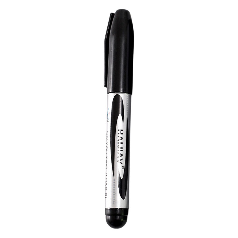 Marking Pen black waterproof oily thick pen black pen for logistics Art special student double-headed Hook pen wholesale