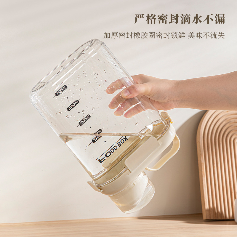 Caja de grano de granos, cocina doméstica a prueba de insectos y humedad, tanque de almacenamiento de harina de arroz, alimento para gatos, alimento para perros, tanque de almacenamiento image 3