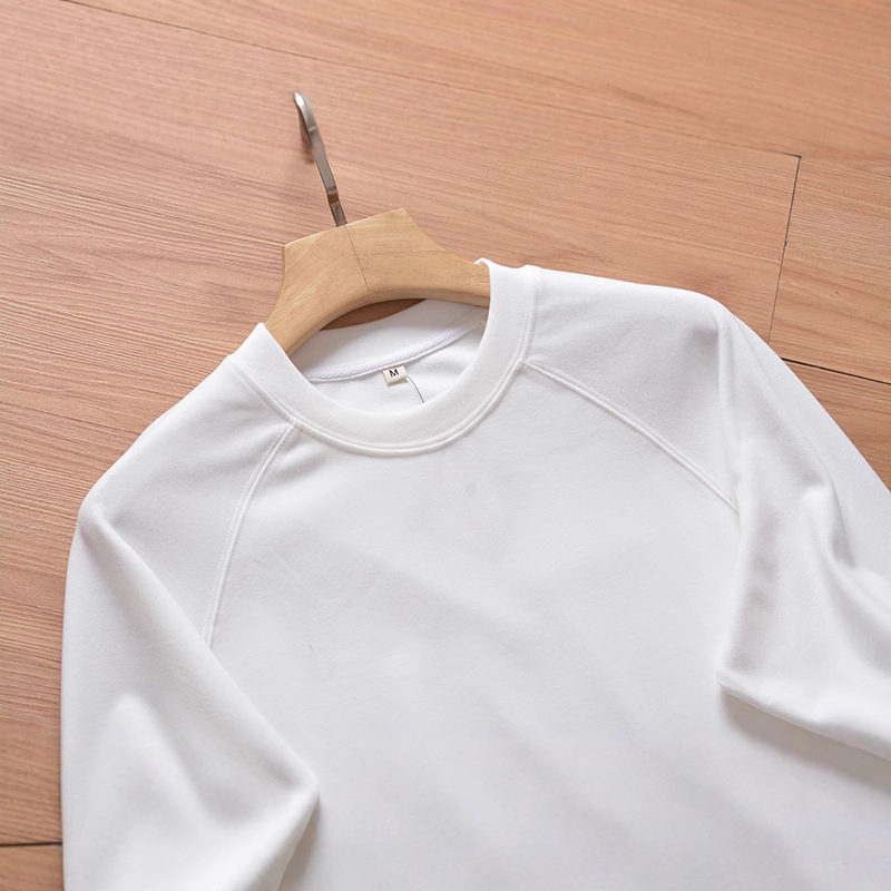 [Daily order tail goods! Double-sided velvet! Foreign trade men's clothing] autumn and winter fashion arc sweater bottoming shirt men 3