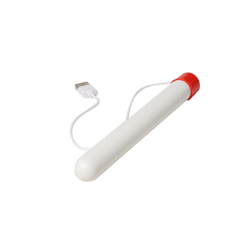 USB Rechargeable Heating Stick Toy Accessory, ABS Adult Wellness Prop, White — detail image 8
