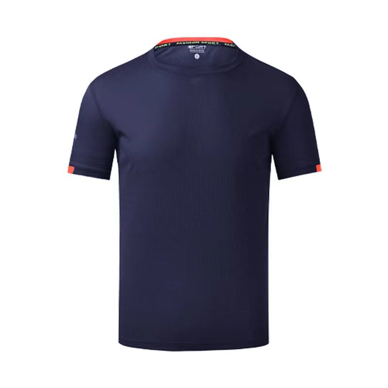 Navy round neck