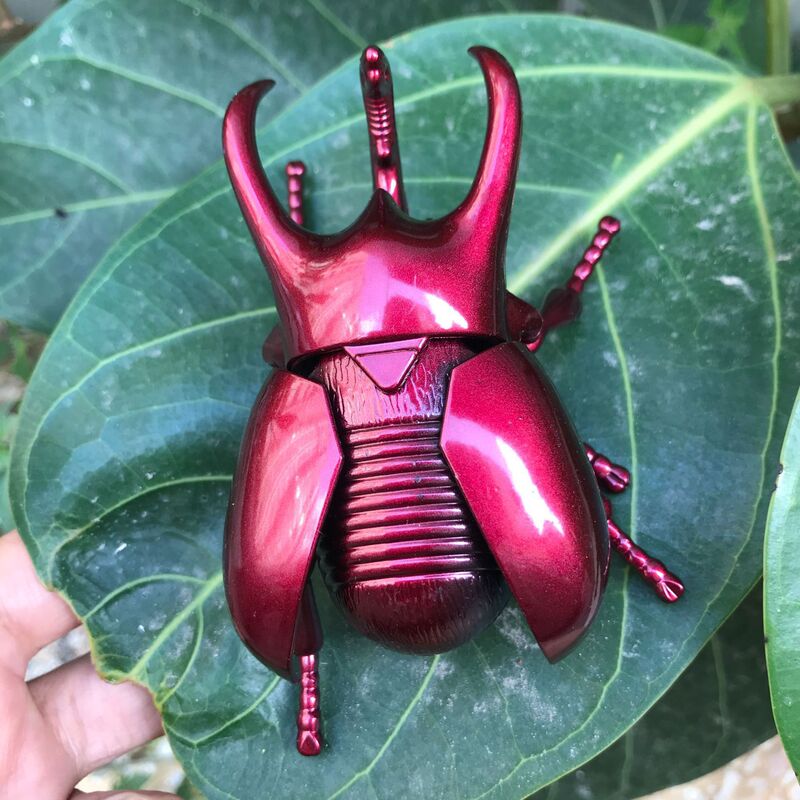 クリエイティブゼンマイ巻きシミュレーションファイティングカブトムシ蜂てんとう虫カブトムシユニコーン昆虫モデル知育玩具|undefined