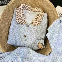 Пижамный комплект Hello Kitty — летняя детская одежда, короткий рукав с шортами или длинный рукав с брюками, размеры M–2XL