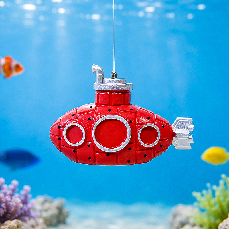 Mini submarino y buzo flotantes para paisaje de pecera, al por mayor image 4