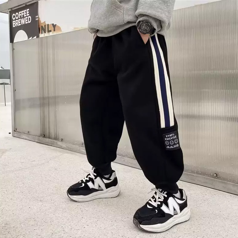 男の子スポーツパンツ2025子供服ハンサム子供服秋中大型子供カジュアルパンツ男の子ズボン流行|undefined