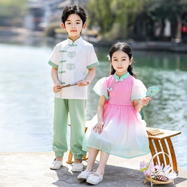校服定制;儿童表演服;童汉服