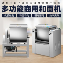 商用静音和面机5/10/15/25公斤全自动小型揉面机新型不锈钢搅拌机