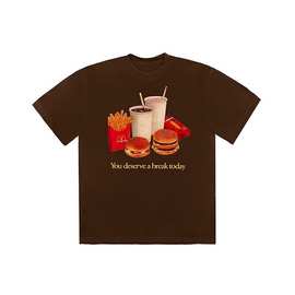 Travis Scott x McDonald's TS 麦当劳联名 汉堡套餐 男女短袖T恤