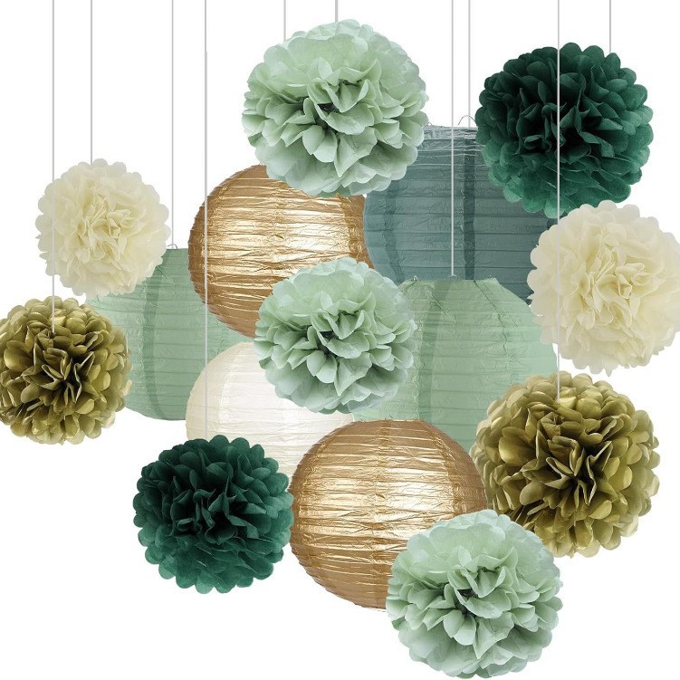 Amazon papel rosa de flores de panal de papel linterna de fiesta de cumpleaños boda cumpleaños set de decoración del hogar
