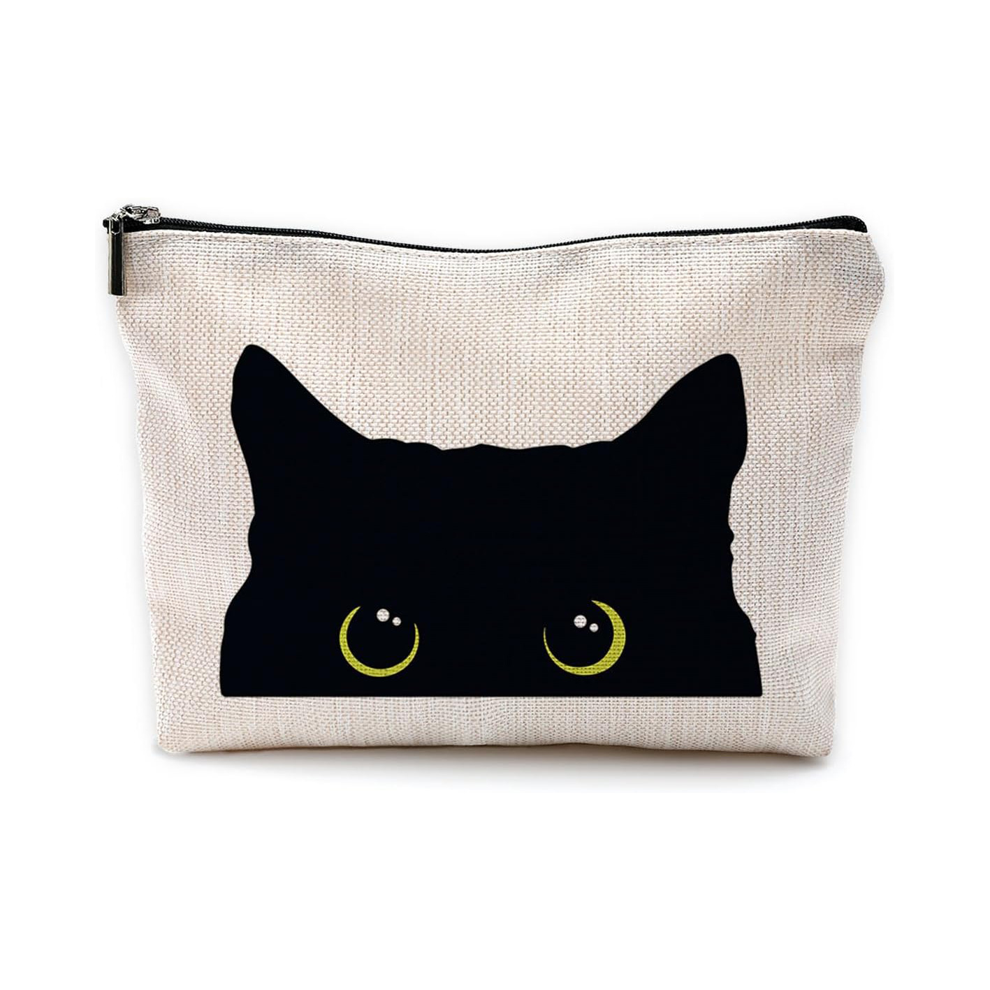 Transfronterizos Amazon bolsas de maquillaje de impresión de gatos lindos bolsas de almacenamiento de gran capacidad bolsas multifuncionales de cremallera para mujeres