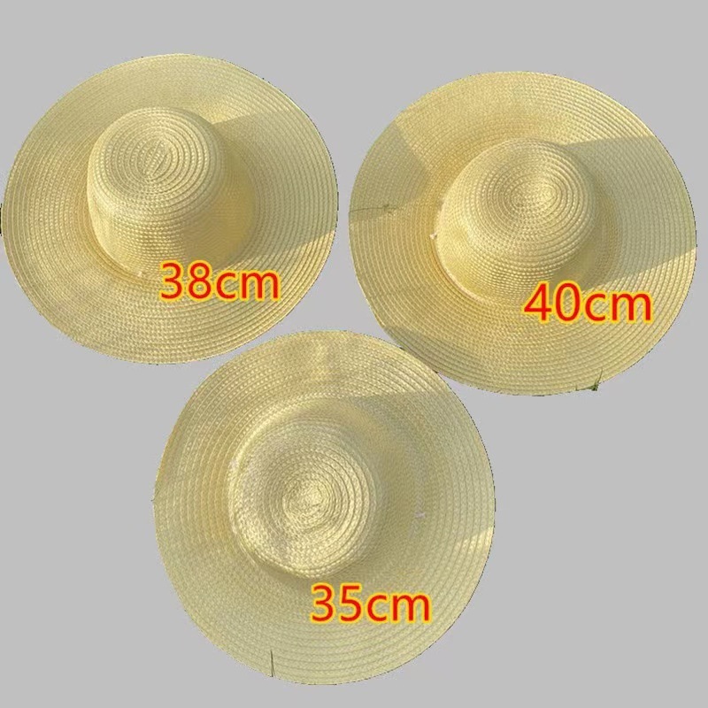 Straw Hat with Large Brim for Sun Protection, Used by Farmers for Painting, Outdoor Pastoral, Plastic Woven Printing, Printable Advertising Slogan