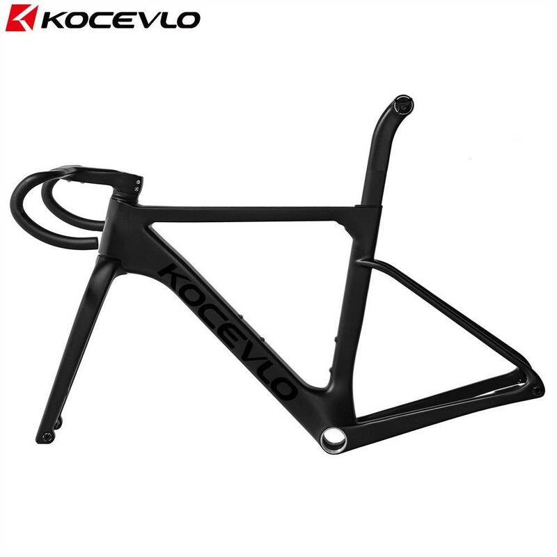 Bicycle full carbon fiber frame 700C ultra-light road bike with aerodynamic disc brakes for racing T1000 full carbon frame