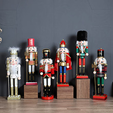 胡桃夹子士兵圣诞装饰品新款木质摆件小礼物橱窗桌面摆件