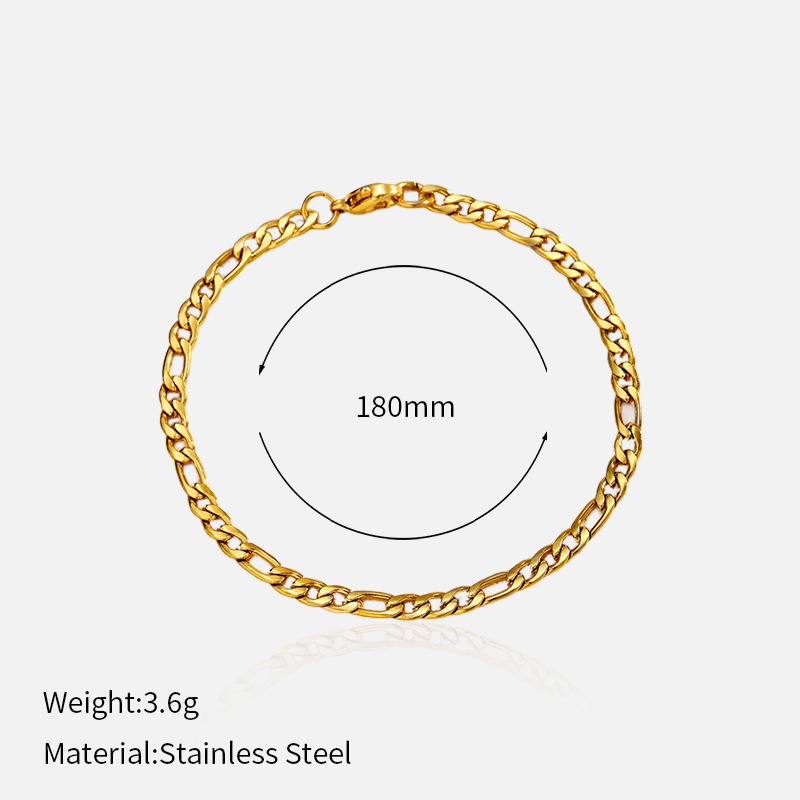 Brazalete de acero de titanio de oro transfronterizo de Europa y los Estados Unidos simple joyas de moda de mujer galvanizado 18K joyas de acero inoxidable al por mayor
