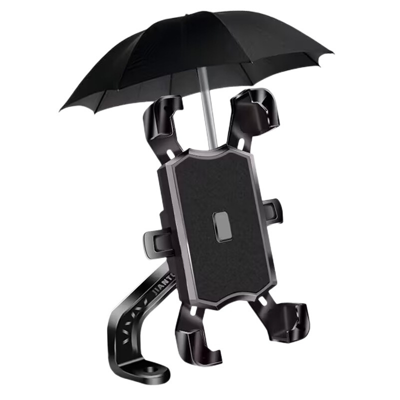 電動バイク携帯電話ホルダー防水、防雨、耐衝撃、手ぶれ防止ハンドルバーバックミラーホルダーアンブレラアクセサリー|undefined