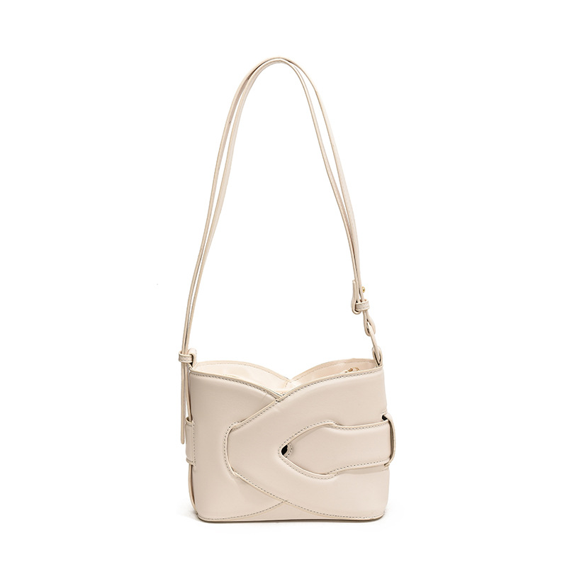 Bolso de Hombro Tipo Cubo para Mujer de PU con Cierre de Cremallera para Uso Diario image 9