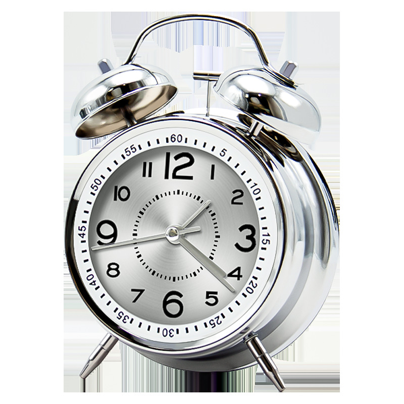 대형 심플/실버 [배터리 모델], 사이즈: 4inch