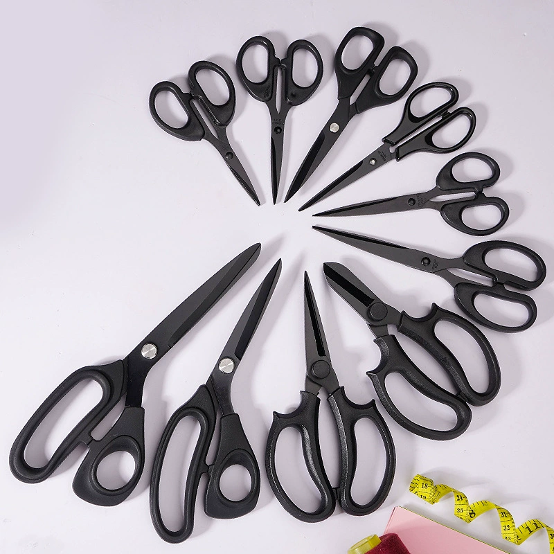 Портной стрижки резины резиновые ручки черные ножницы большие бытовые многофункциональные ручные ножницы