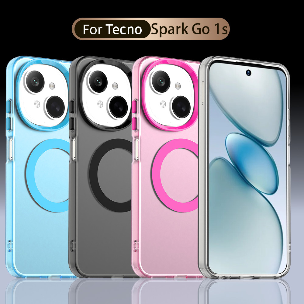 Aplicable Transound SPARK GO 2025 escudo de sensación de piel funda magnética para teléfono móvil Tecno POP9 funda protectora anti-caída image 5