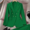 Emerald green—suit