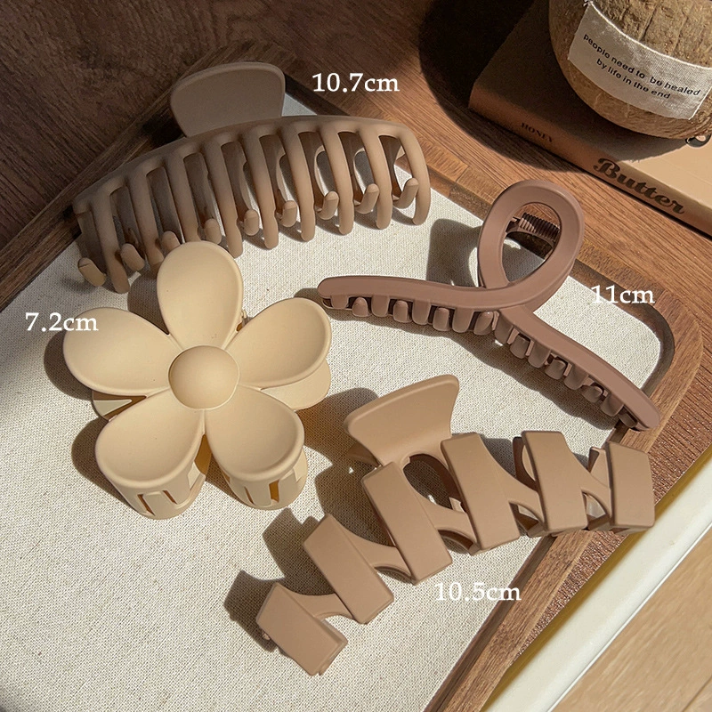 Заколки для волос, набор assorted, детские и взрослые, матовые формы 4,5–13 см