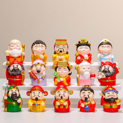 富の神の装飾品クリエイティブかわいいオフィスギフトフルセット新しいギフト新年デスクトップ装飾樹脂工芸品