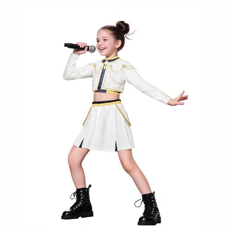 猎魔女团 K-POP明星鲁米米拉佐依cos服韩流cosplay儿童同款演出装|undefined