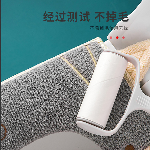 Warm toilet mat with handle, household toilet cover, washer, suede toilet seat, warm universal toilet mat