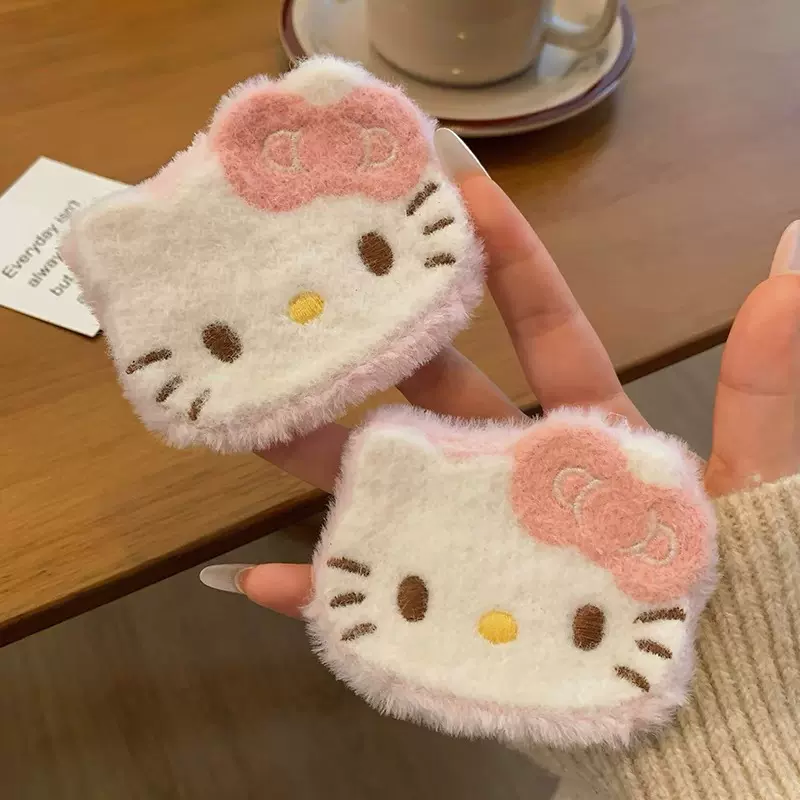 粉色甜心~蝴蝶结Kitty猫咪发夹女侧边刘海夹碎发可爱发卡夹子头饰