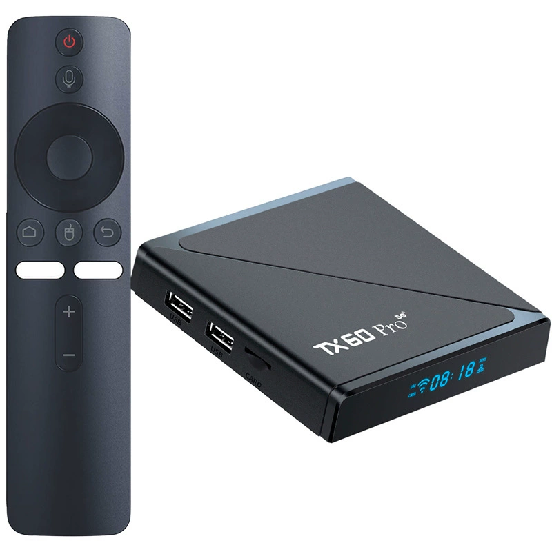 TX60 ПРО ATV набор ТВ-бокс Android TV box двойной диапазон 5Г WiFi Bluetooth голосовой пульт дистанционного управления ТВ-бокс