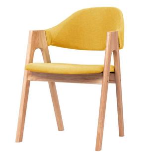 A- shape Chair Nordic Solid Wood Dining Chair Fabric A- shape Chair Negotiation Desk Chair Restaurant Chair Modern Simple Leisure Chair