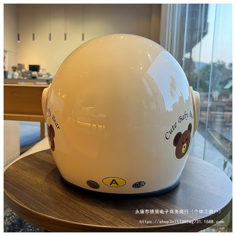 Winter 3C Safety Certified Electric Vehicle Helmet Motorcycle Battery Car Cartoon