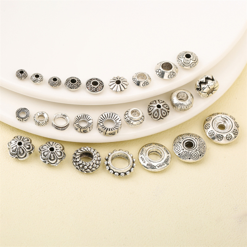Xizang Silver Cross-Border DIY Hand Beads Money Alloy Flying Saucer Elephant Spacer Beads Spacer Beads Jewelry Xizang Silver Cross-Border DIY Hand Beads Money Alloy Flying Saucer Elephant Spacer Beads Spacer Beads Jewelry