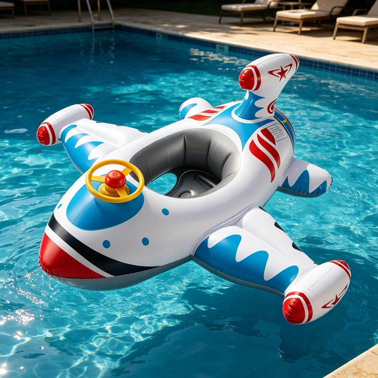 Anillo de natación infláble para niños pequeños barcos de agua para bebés embarcaciones de agua engrosado PVC asiento de niños PVC ecológico image 57