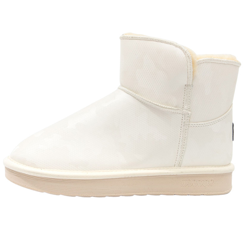 Backforce botas de nieve de lana sólida de invierno para mujeres nuevos zapatos de algodón simples y versátiles para detectar fugas de viajes viajeros zapatos de limpieza